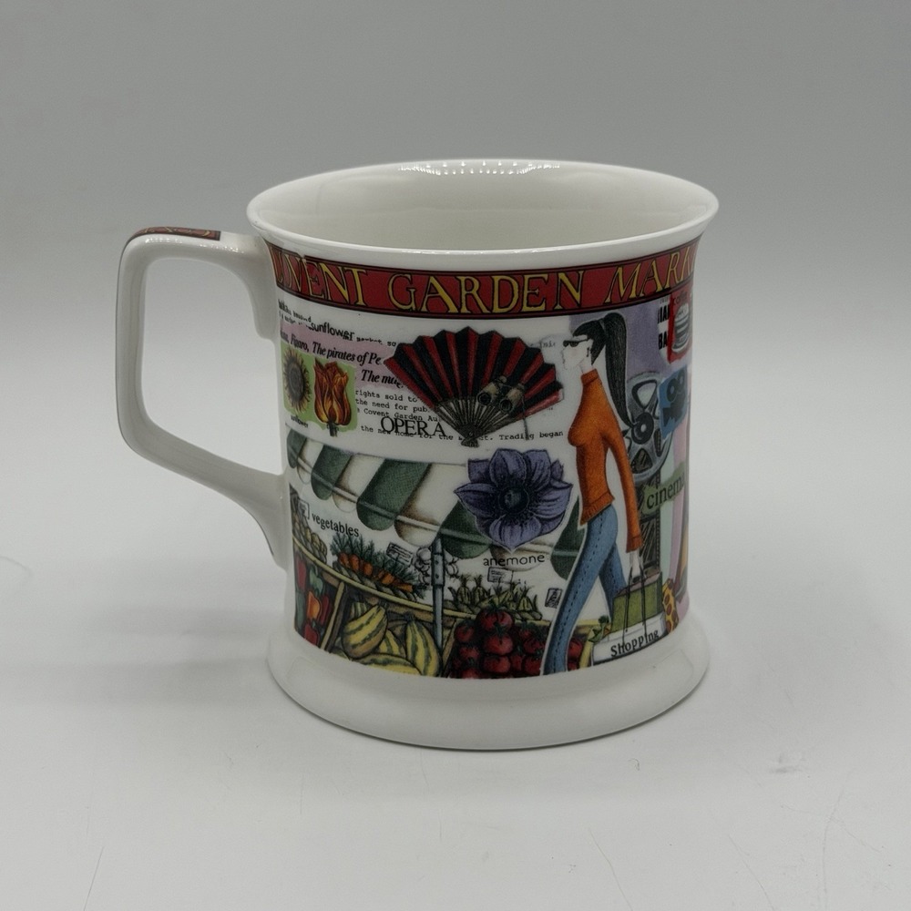 James Sadler Famous Streets Covent Garden Market Fine Bone China Mug